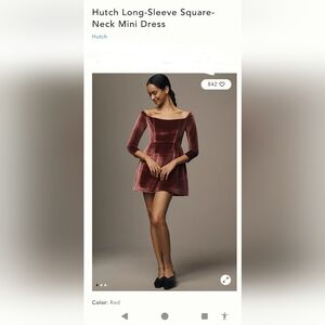 Anthropologie Hutch Long-Sleeve Mini Dress